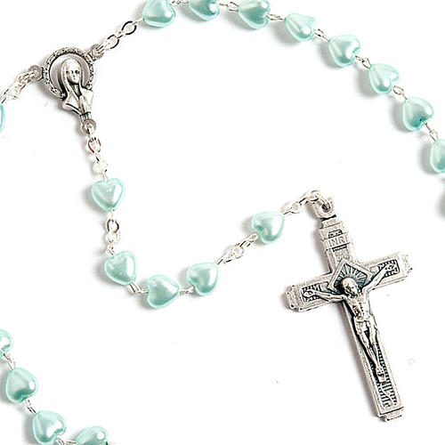 Heart-shaped beads pearled rosary 4