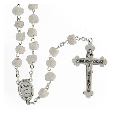 Rosary beads Medjugorje stone Mary and Jesus 2