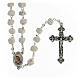 Rosary beads Medjugorje stone Mary and Jesus s1