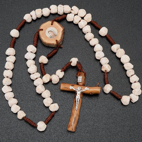 Medjugorje rosary, stone wood and string 2