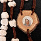 Rosario Medjugorje pietra legno e corda s5