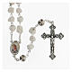 Medjugorje stone rosary with rose-shaped beads s1