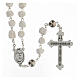 Medjugorje stone rosary with rose-shaped beads s2