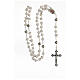 Medjugorje stone rosary with rose-shaped beads s4