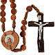 Rosario Medjugorje madera y semillas s1
