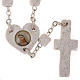 Coroncina Medjugorje cuore pietra bianca s1