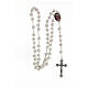 Medjugorje rosary in white stone s4