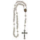 Medjugorje stone rosary white string s4