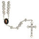 Medjugorje stone rosary white string s2