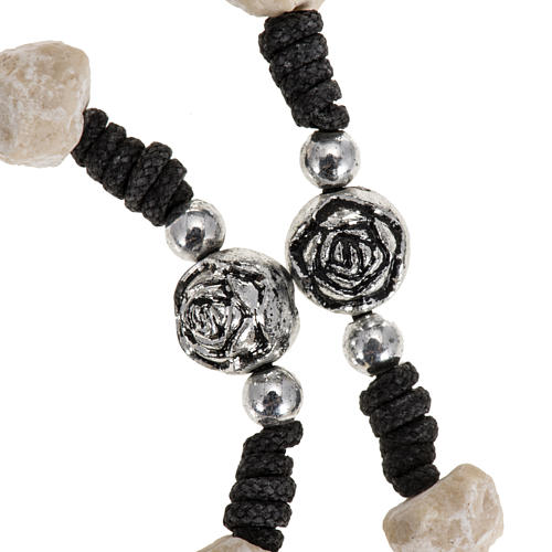 Medjugorje stone corded rosary 2