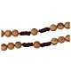 Olive wood  rosary with Tau s3