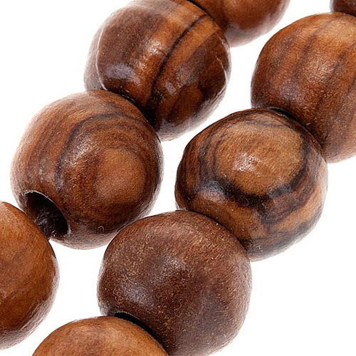 Olive wood rosary with Tau Assisi 2