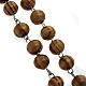 Rosary in olive wood with Roman Basilicas medal 8mm s2