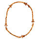 Rosary necklace Tau five ten beads 5 mm in Assisi wood s4