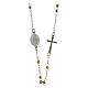 316L steel rosary, wearable, two-tone 2 mm beads, circumference 45 cm s1