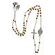 316L steel rosary, wearable, two-tone 2 mm beads, circumference 45 cm s5