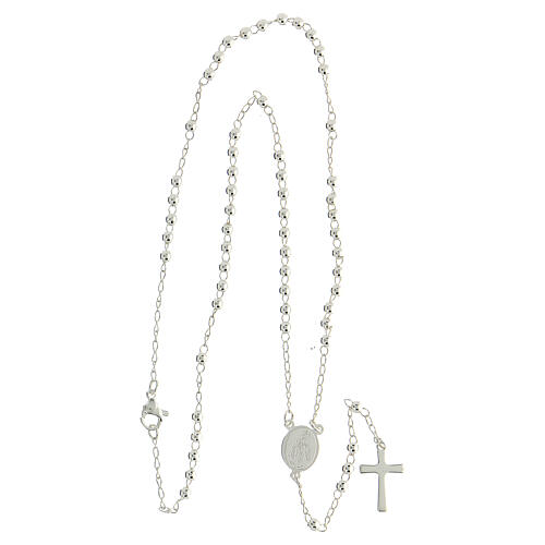  Stainless steel rosary 316L, round beads 2 mm, Miraculous Mary 5