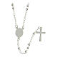  Stainless steel rosary 316L, round beads 2 mm, Miraculous Mary s3