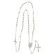  Stainless steel rosary 316L, round beads 2 mm, Miraculous Mary s5