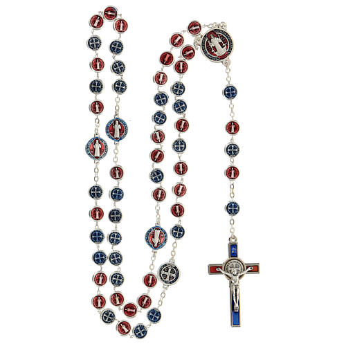 Metal rosary of Saint Benedict 10 mm 5