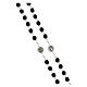 St Benedict rosary in metal, black grains 5 mm, circumference 55 cm s3