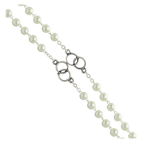 GTBITALY Crociere Sacra Famiglia Per Rosario | Argento Galvanizzato | Made In Italy | 10 Pezzi Da 3 Cm