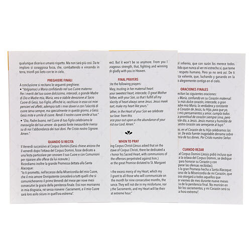 Rosenkranz Heiligstes Herz Jesu, Metall, Glasperlen in Herzform, 5 mm 6