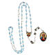 Metal rosary Sacred Heart of Mary with doves, turquoise s4