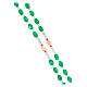 Chapelet Notre-Dame de la Santé métal grains 8 mm blancs verts s3