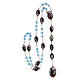 Rosary of Saint Michael, light blue plastic beads of 6 mm s4