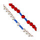 Chapelet Christ Miséricordieux imitation perle rouge 4 mm s3