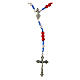 Rosario Gesù Misericordioso similperla rosso 4mm s1