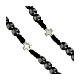 Saint Benedict rosary with 0.24-inch hematite beads and metal Our Father beads s3