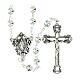 Miraculous Mary Rosary with Transparent 6mm Glass Beads s1