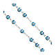 Our Lady of Graces rosary with 0.24-inch blue glass beads s3
