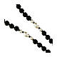 Our Lady of Graces rosary with hematite beads and white glass Our Father beads, 0.24 in s3