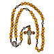 Rosario San Benedetto grani legno marrone pater metallo 10mm s4