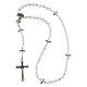 Guardian Angel rosary with 0.24x0.16-inch clear crystal beads and angel-shaped Our Father beads s4