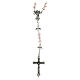 Guardian Angel rosary with pink crystal beads and angel-shaped Our Father beads, 0.24x0.16 in s1