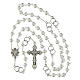 Wedding rosary with 0.31-inch white imitation pearl beads, metal Our Father s4