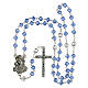 Rosary with light blue crystal beads and 8mm double crystal pater s4