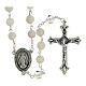 Rosary of the Miraculous Mary in mottled glass 8mm s1