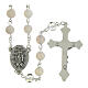 Rosary of the Miraculous Mary in mottled glass 8mm s2