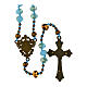Terço Nossa Senhora das Graças cristal azul 6x8 mm s2