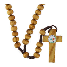 Wooden rosary necklace of Jubilee 2025