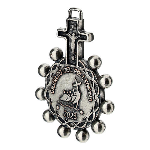 Single decade rosary of Jubilee 2025, alloy, medal of 1.6 in 3