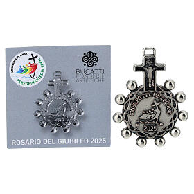 Rosario decina Giubileo 2025 in lega medaglia 40 mm