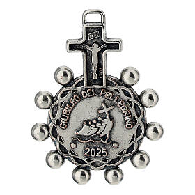 Jubilee 2025 decade rosary in alloy medal 40 mm