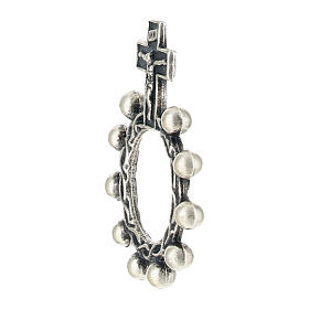 Rosenkranz-Ring aus Zink- und Kupferlegierung 18 mm
