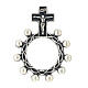 Single decade rosary ring, copper alloy, 0.7 in s1